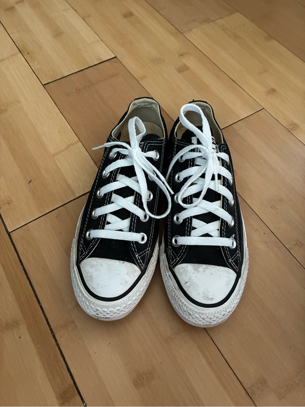 Black & white converse sneakers